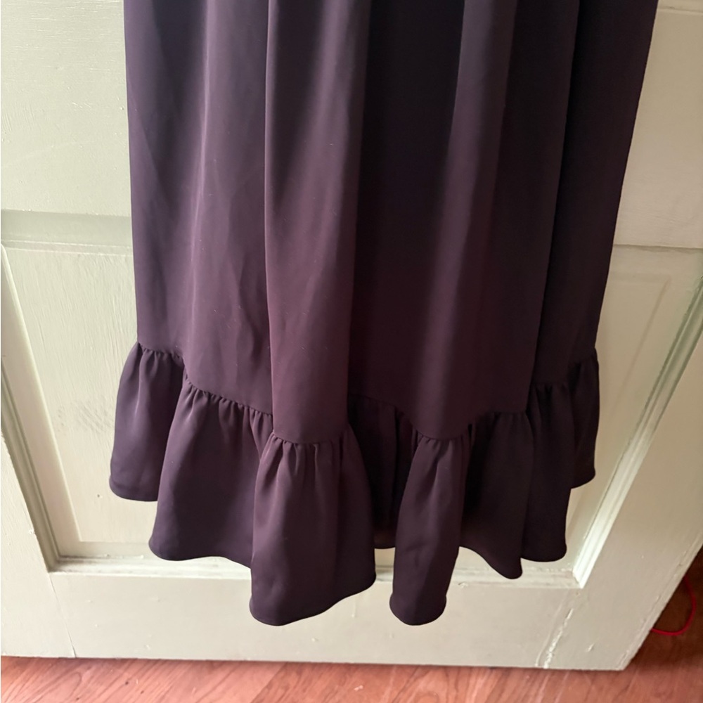 J. Crew Black Midi Sundress with Ruffled Hem - Picture 4 of 11